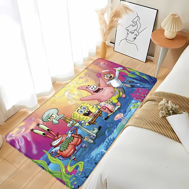 

Door Mat S-SpongeBobs Entrance Doormat Prayer Rug Carpets Living Room Mats Rugs Custom Home Kitchen Carpet Bath Foot Bathroom