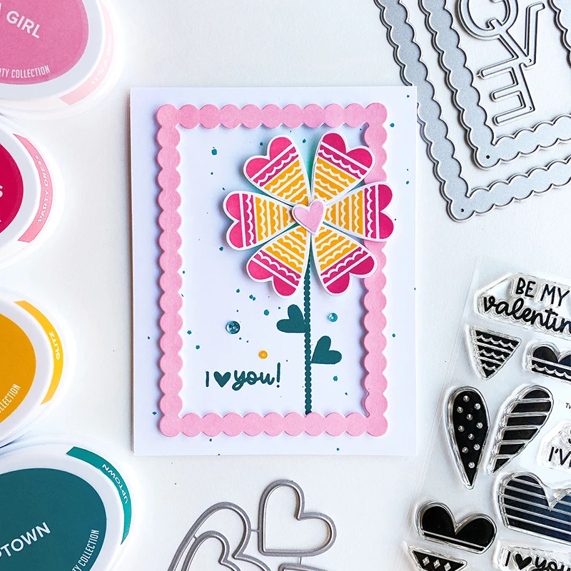 

Panalisacraft LOVE frame background Metal Cutting Dies Stencils DIY Scrapbooking/album Decorative Embossing DIY Paper Cards