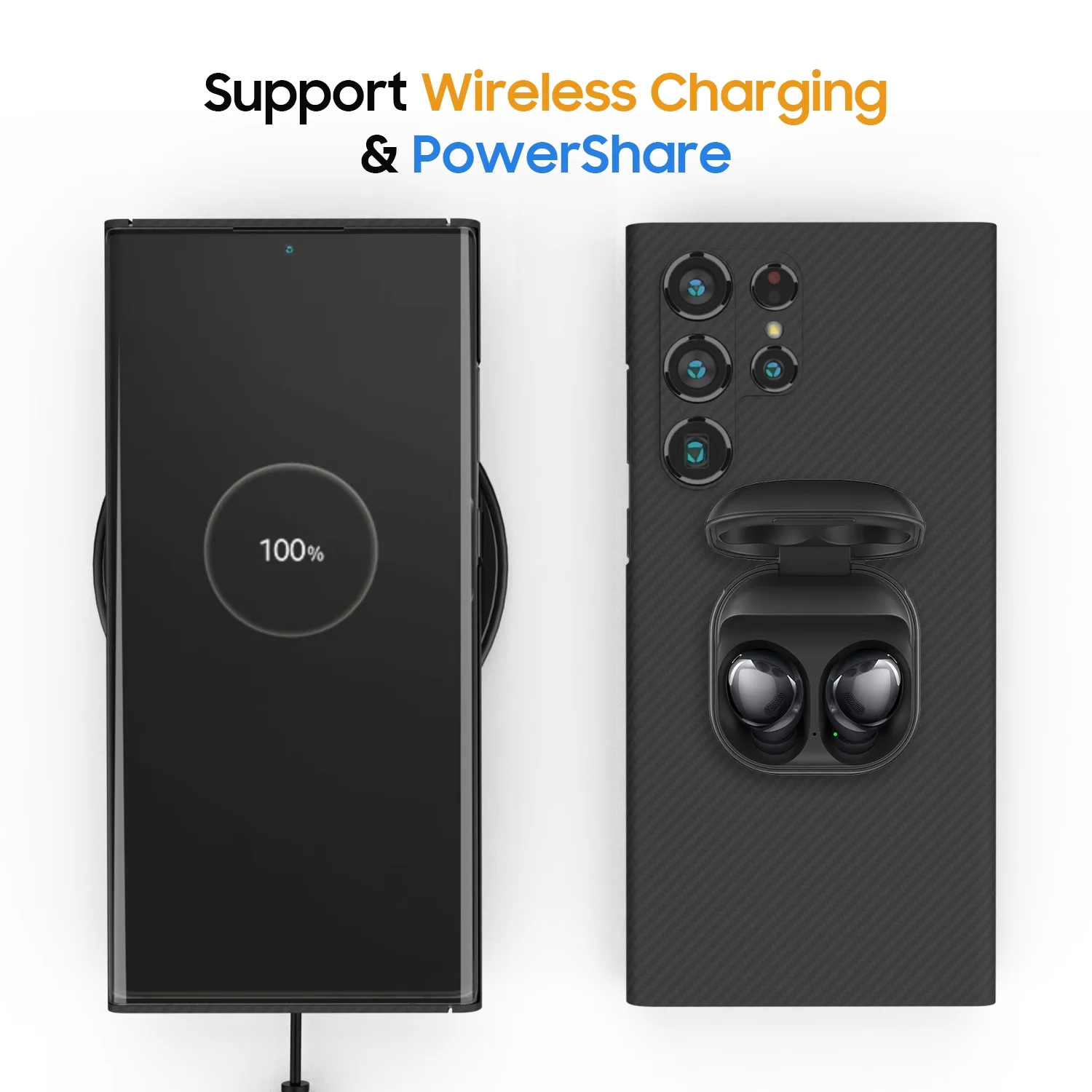 Чехол из натурального чистого углеродного волокна для SAMSUNG Galaxy S23 S24 Ультратонкий