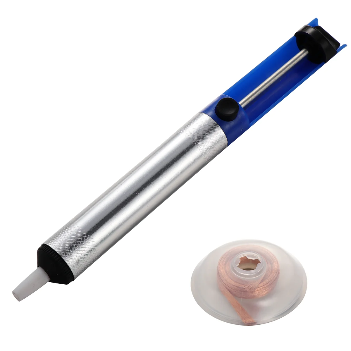

1Set Solder Sucker and Wick Vacuum Desolder Removal Tool Desoldering Pump for Repair