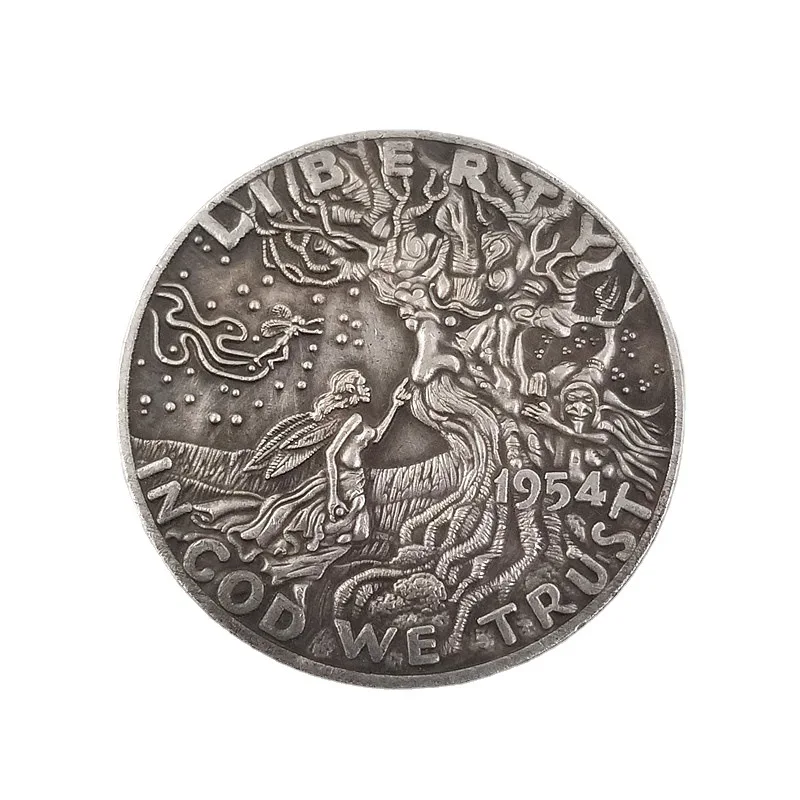 

1881 Hobo Nickel Coin Silver Plated Dollar Commemorative Coin ome Decoration Craft Desktop Ornament Christmas Gifts#2995