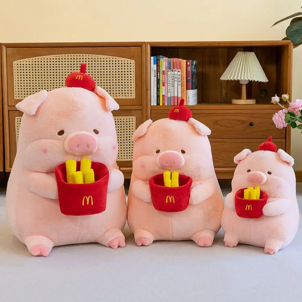 Мягкие игрушки картофель фри свинья плюшевая кукла забавная мультяшная