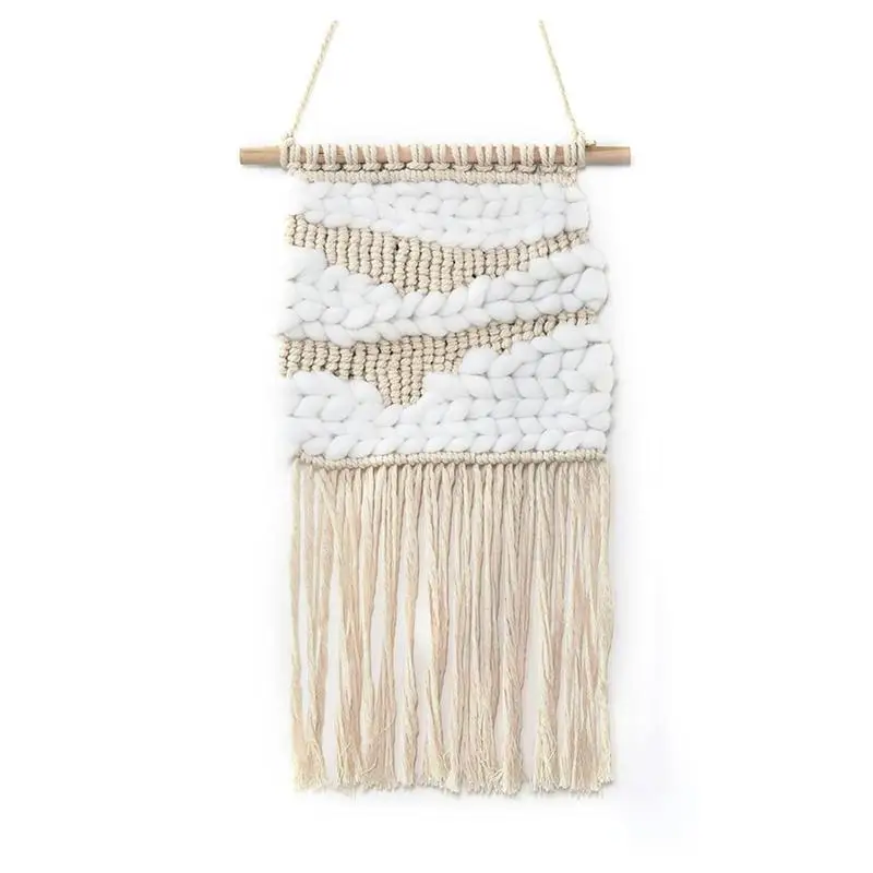 

Wall Macrame Hanging Cotton Boho Tapestry Hand Woven Wall Decoration Boho Bedroom Decor For Bedroom Apartment Dorm Nursery