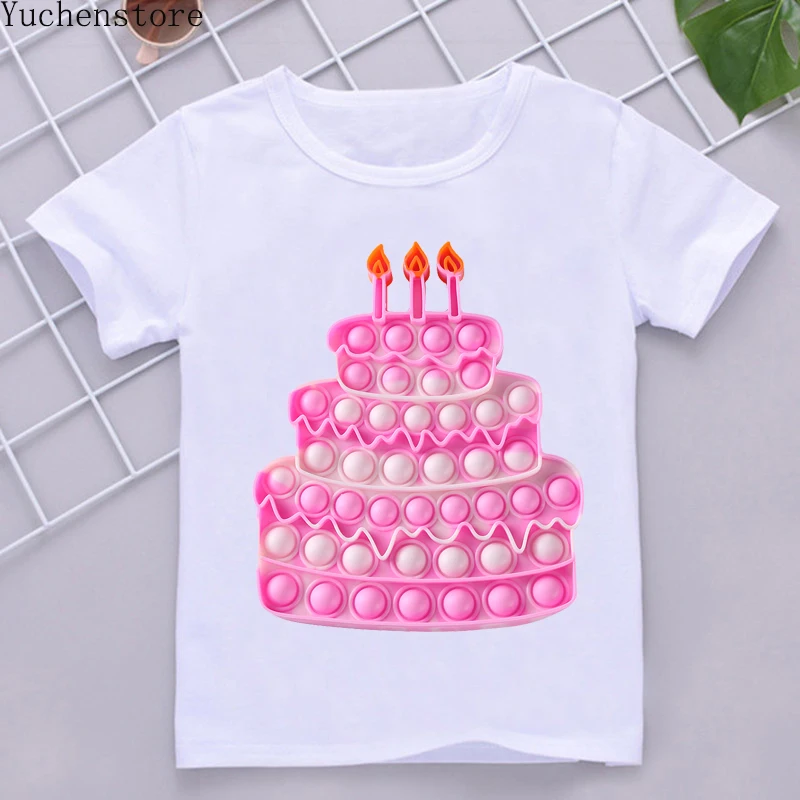 

Милая и забавная Радужная детская футболка на день рождения, популярные футболки для мальчиков и девочек, уличные футболки в стиле Харадзюк...