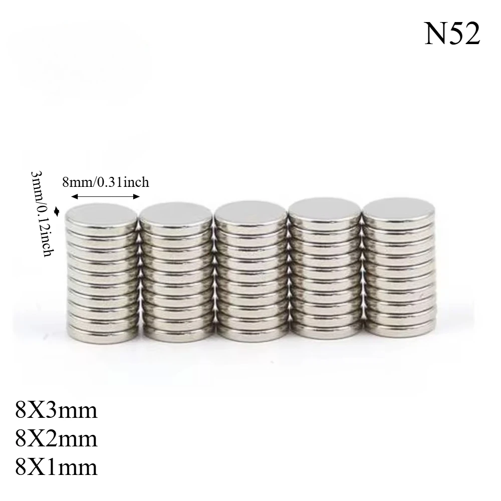 

Супермощный неодимовый магнит N52 8*2 8*3 8*5