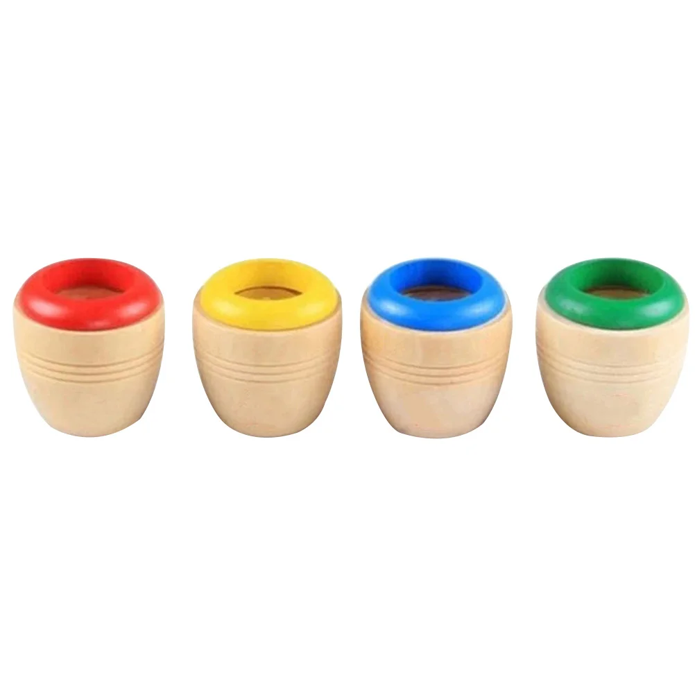 

4 Pcs Childrens Outdoor Playsets Children's Kaleidoscope Decorative Toys 5.5X5CM Classic Kaleidoscopes Wooden Funny Small