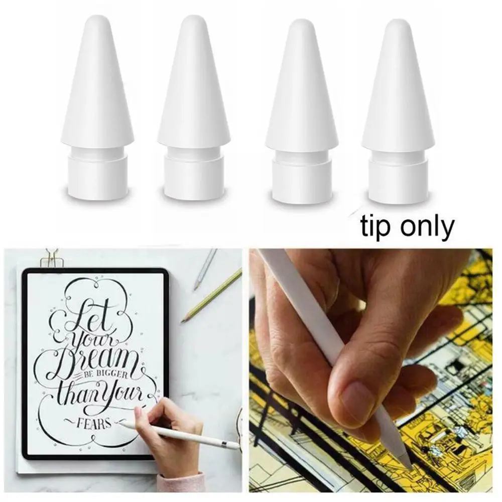 

Pencil Tips for Apple Pencil 1st / 2nd Generation iPencil Sensitivity Nibs Compatible for iPad Pro Apple Pencil 1/2 Spare N W1Y2