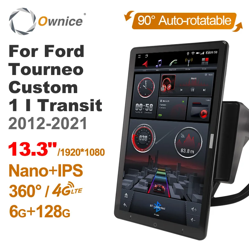 

13.3 Inch 1920*1080 Ownice Android 10.0 for Ford Tourneo Custom 1 I Transit 2012-2021 Car Radio Auto Multimedia No DVD 360