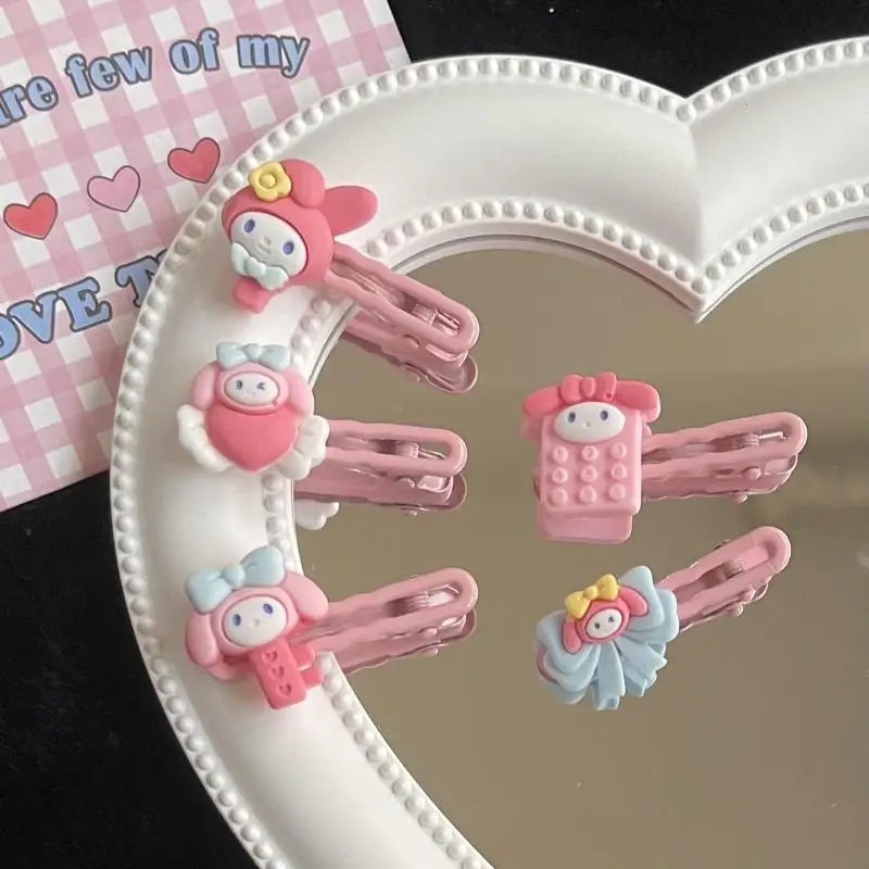 

Mymelody Kawaii Sanrio Hair Clip Cute Cartoon Anime Sweet Ins Simple Bangs Sea Clip Hair Accessories Girls Birthday Gift