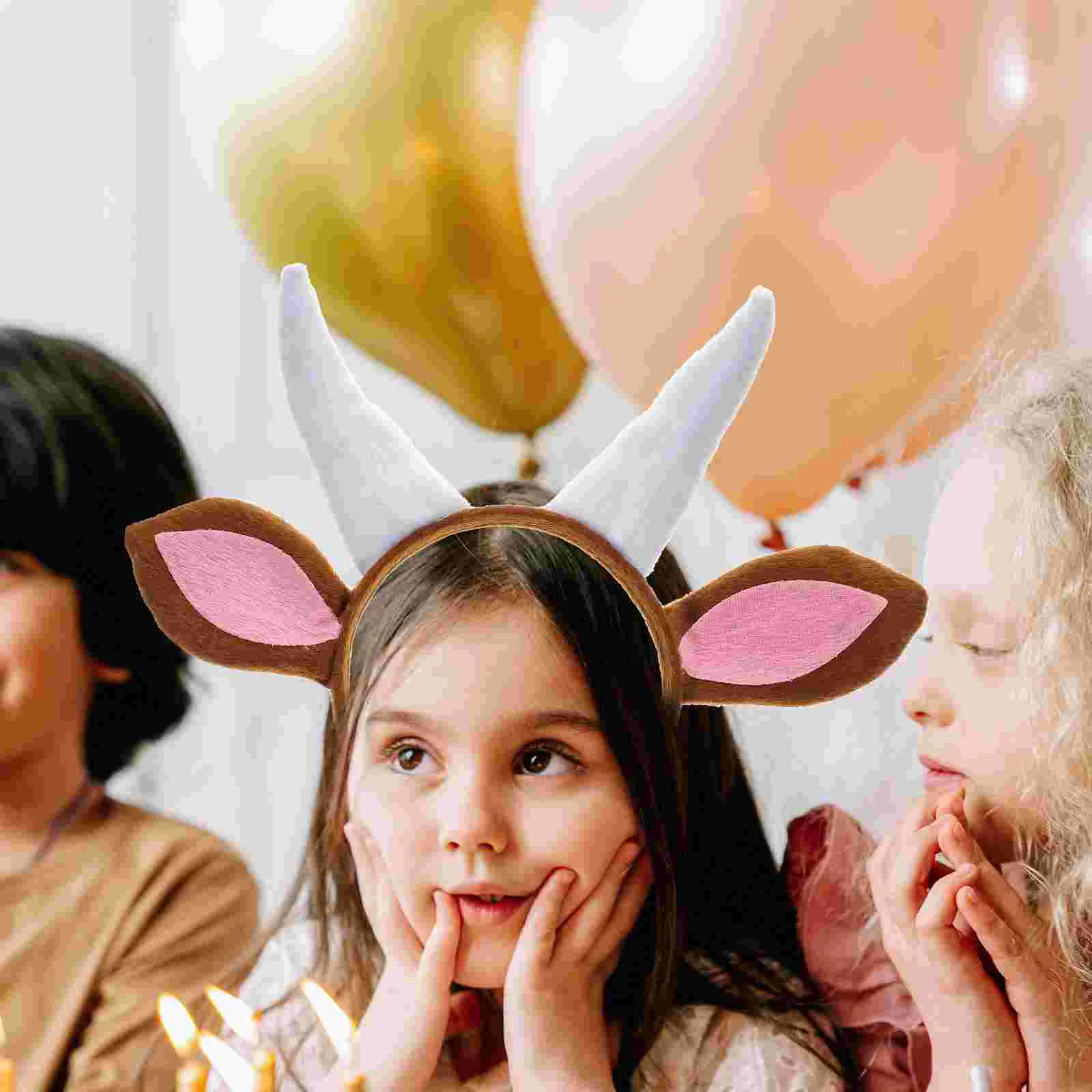 Косплей повязка на голову с мультяшными овечьими ушками аксессуары для волос