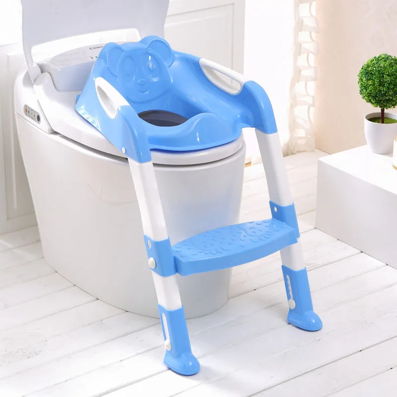 

2 Colors Folding Baby Potty Infant Kids Toilet Training Seat with Adjustable Ladder Portable Urinal Potty Training Seat Children