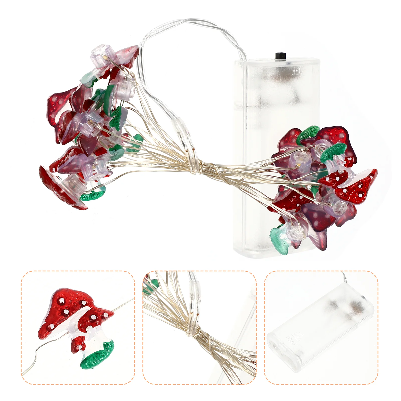 

Light String Festival Hanging Mushroom Outdoor String Lights Decorative Light Pendant Fairy Light String Atmosphere Light