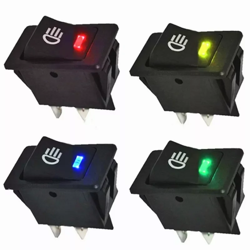 

New in Light Switch 4 Pin Waterproof Yellow Green Blue for Car Truck Boat Dash Dashboard Fog Light 12V 35A Toggle Rocker Switch