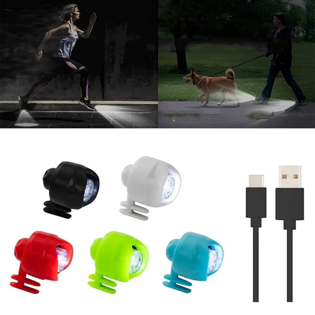 1/2PCS Croc Headlights Funny Lights Waterproof LED Lights Outdoor Night Running Walking Lighting For Croc Shoe Decoration light