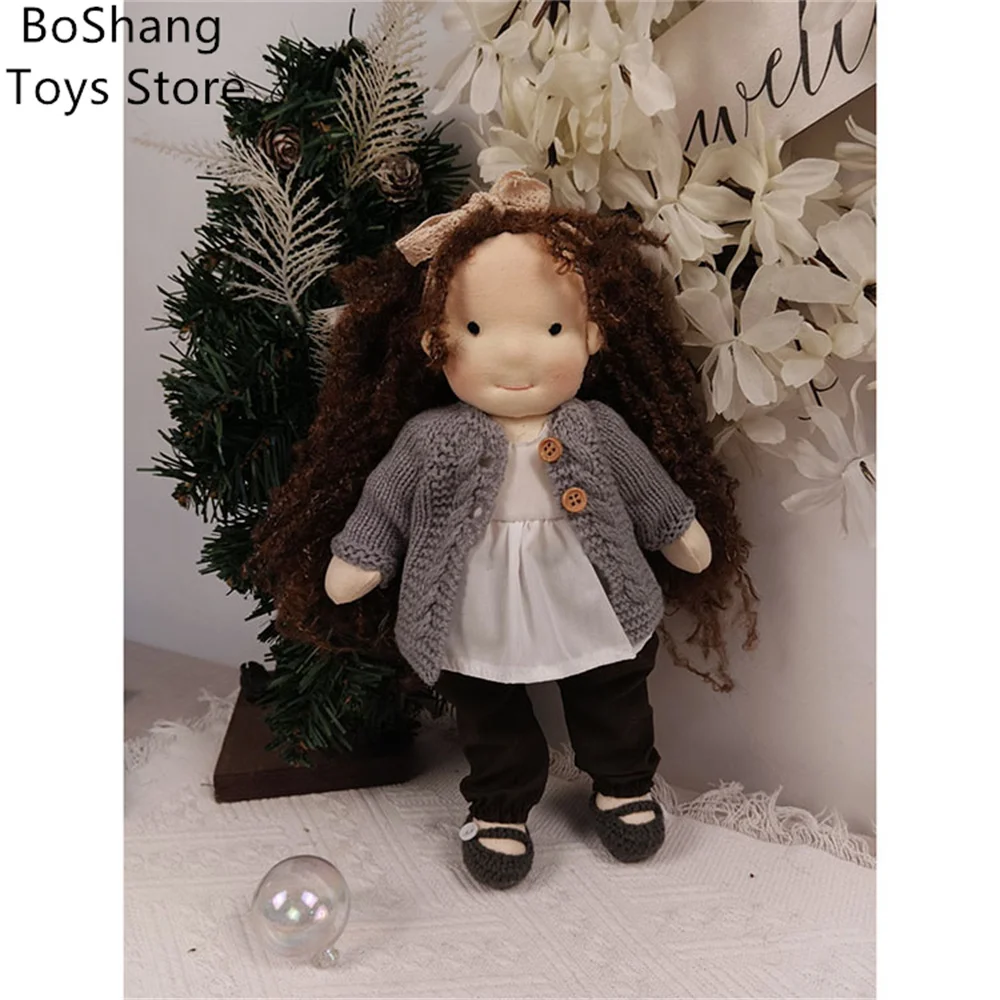 

New Halloween Decorations Handmade Dolls for Girls Gifts 12 Inches Soft Blonde Hair Dolls for Babies Christmas Decoration Gifts