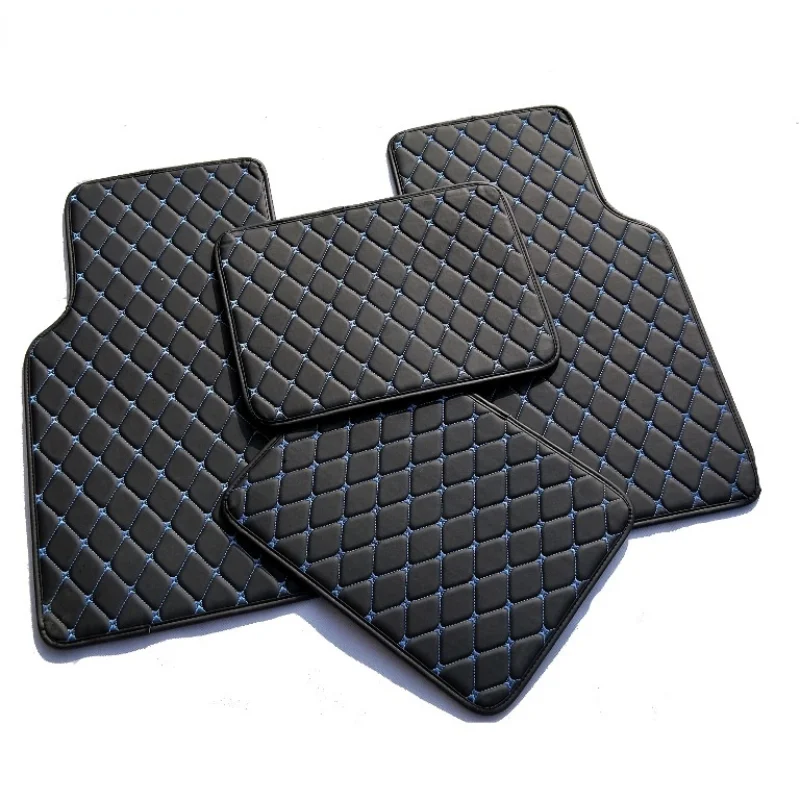Waterproof Leather Carpet Liners Car Assessoires Interior for Women Car Mats Floor Car Assessoires