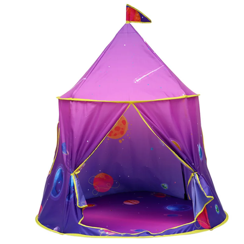 

Play Tent Portable Foldable Tipi Prince Folding Tent Children Boy Cubby Play House Kids Gifts Outdoor Toy Tents Castle 2022