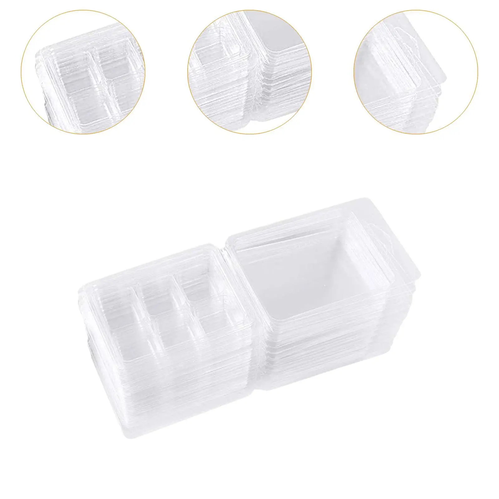 100 Шт. Прозрачные Формы Для Свечей Из ПЭТ Плавления Воска Поделки Шоколада Своими