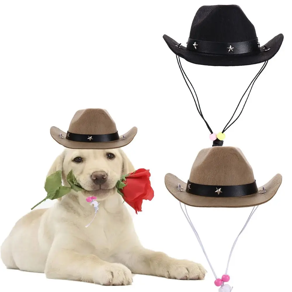

Cat Hat Birthday Party Christmas Cat Costumes Photo Prop Pet Products Dog Costume Cat Cowboy Hat Dog Hat Pet Supplies