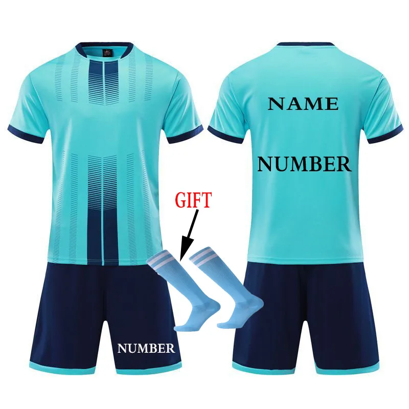 

Children Football Jerseys Men Boys Soccer Clothes Sets Short Sleeve Kids Football Uniforms Adult Kids Soccer Tracksuit Jersey