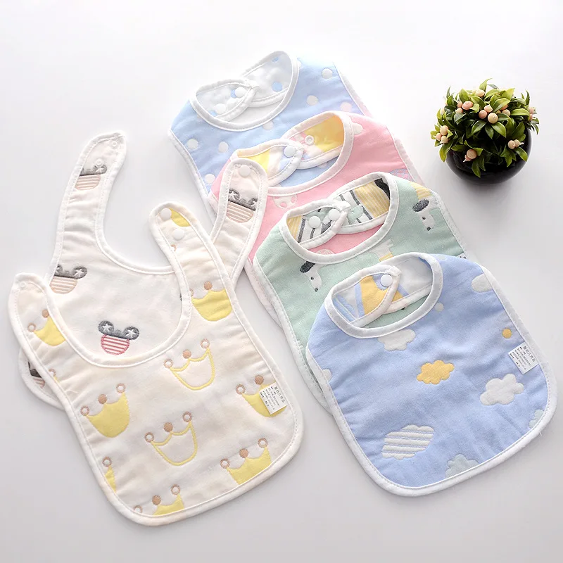 

Newborn Infant Burp Cloths Accessorries Boy Girl Bandana Bibs Cute Cartoon Animal Print Saliva Towel Lunch Feeding Slabbetjes