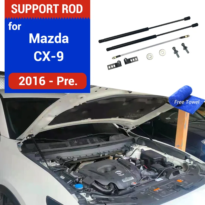 

Car Hood Hydraulic Rod for Mazda CX-9 2016 2017 2018 2019 2020 2021 2022 2023 Strut Bars Damper Support Lift Bracket Accessories