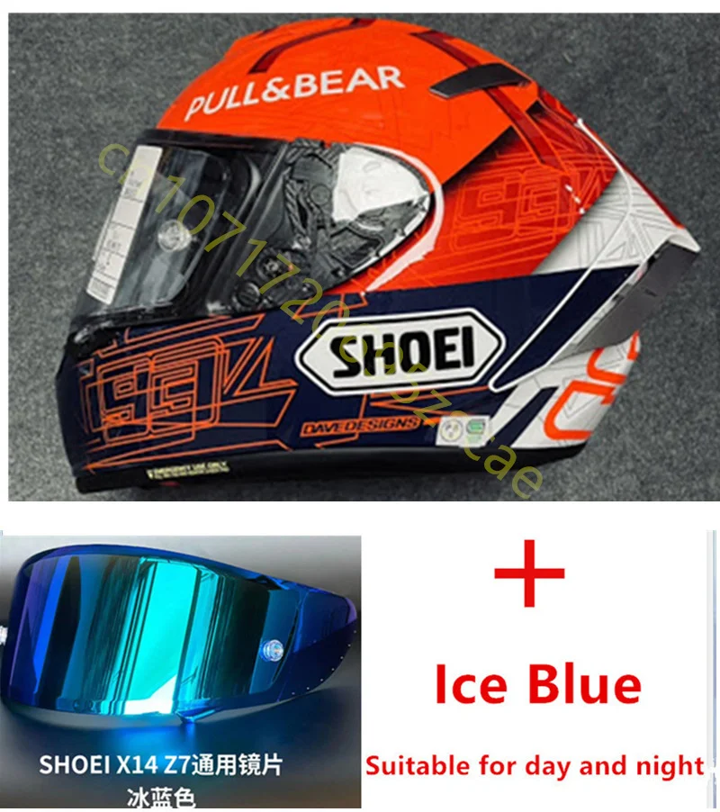 

Мотоциклетный полнолицевой шлем SHOEI X-14 Шлем X-SPIRIT III X-Fourteen Спортивный велосипедный гоночный шлем MARQUE Z6, Capacete