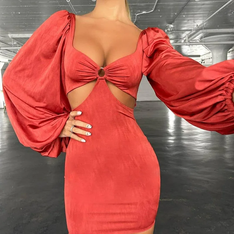 

Mandylandy Women Elegant Evening Dress Lady Fashion Sexy Harajuku Ins Y2K V Neck High Waist Corset Mini Party Dress Prom Gown