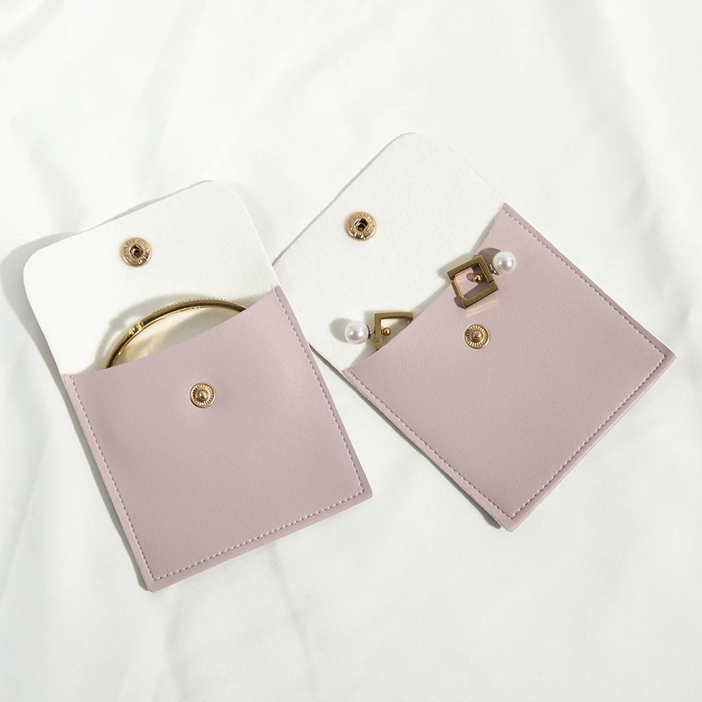 Роскошный Фиолетовый Органайзер из искусственной кожи для ювелирных изделий 5