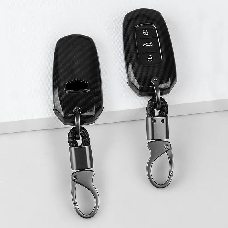 

Abs Carbon Fiber Car Key Full Cover Case Shell For Geely NL3 EX7 Emgrand X7 SUV GT GC9 EC7 EC8 MK EmgrarandX7 Boyue Borui Englon