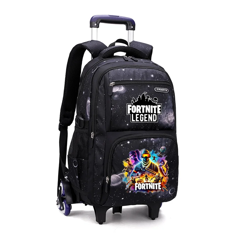 Новый школьный рюкзак-тележка Fortnite: легкий, с дизайном для подъема по лестнице, водонепроницаемый, в стиле аниме, повседневная дорожная сумка, вместительный студенческий рюкзак (art.: 3920d94de5d13) - 3920d94de5d13