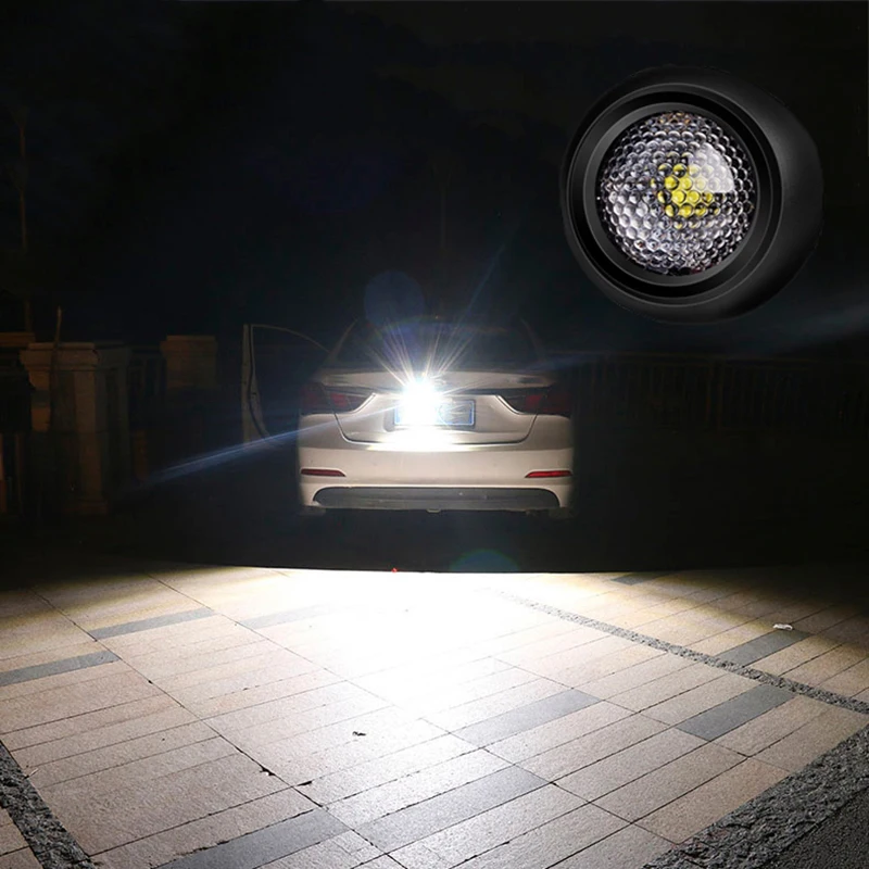 

1Pc LED Extra Reversing Light for Car Lamp Auxiliary Led Work Light 12V Fog Lamp Flood Beam LED Reverse Lights 1156 1157 T5