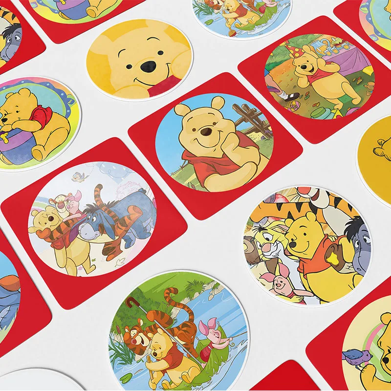 Cartoon Pooh Bear Stickers for Laptop Water Bottle Skateboard Guitar Fridge Candy Cookie Wraps Scrapbook Decal Decor Stickers