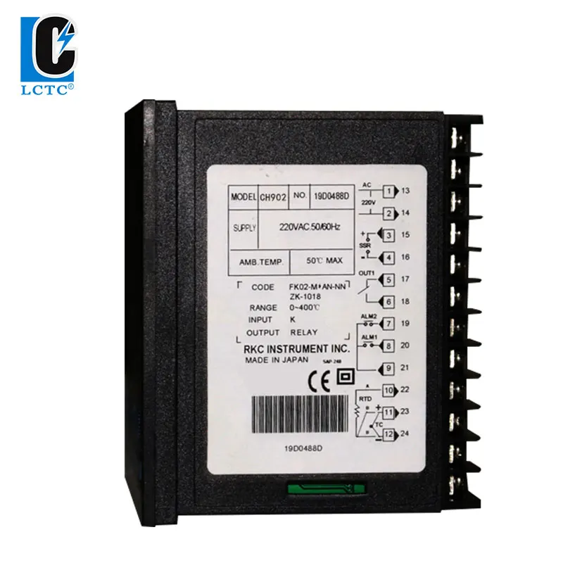 LCTC CH902 PID-регулятор SSR Реле RS485 Выход температуры Вход TC/RTD Промышленный