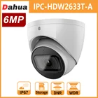 IP-камера Dahua, 4 МП, 6 МП, PoE, ИК, ночное видение, встроенный микрофон, слот для SD-карты, металлический чехол, IP67, видеонаблюдение, замена 4433C-A 4631C-A