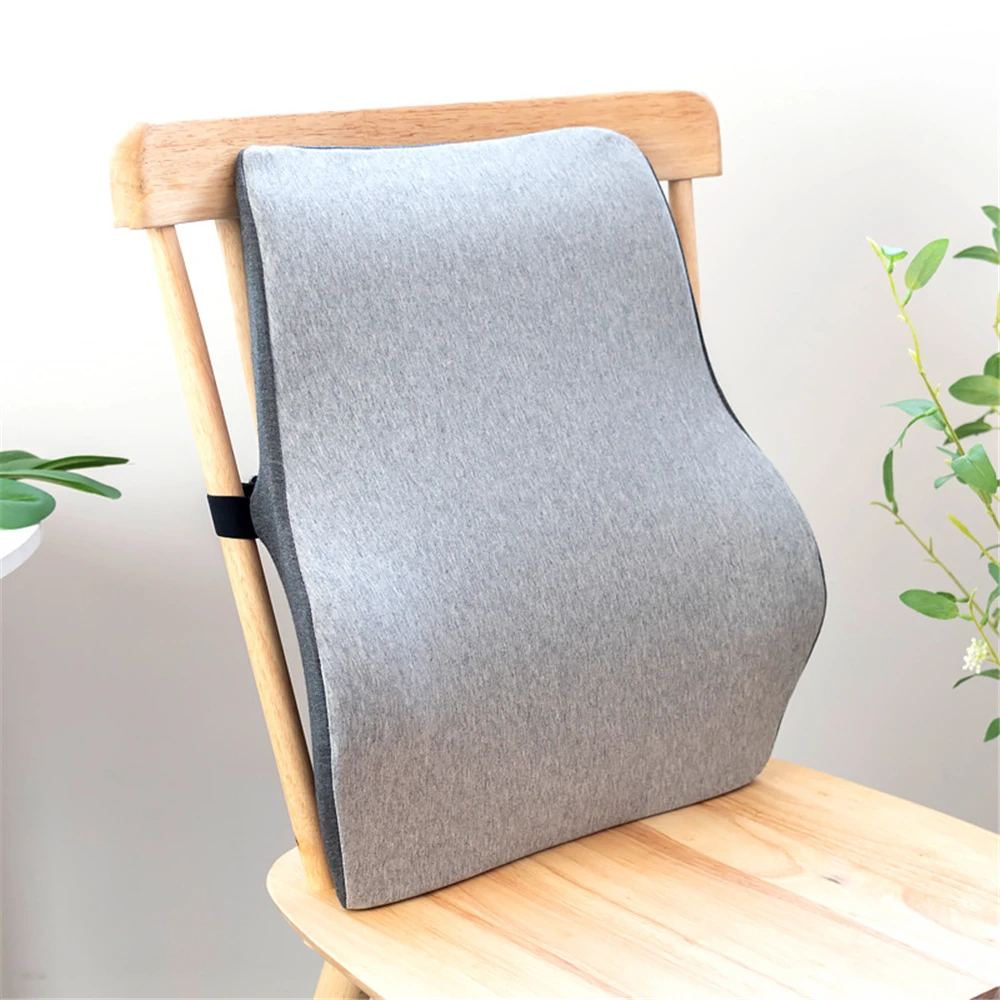 

Подушка для поддержки поясницы из пены с эффектом памяти, Ортопедическая подушка для талии, подушка для офисного кресла, мягкая подушка для облегчения боли в спине автомобиля