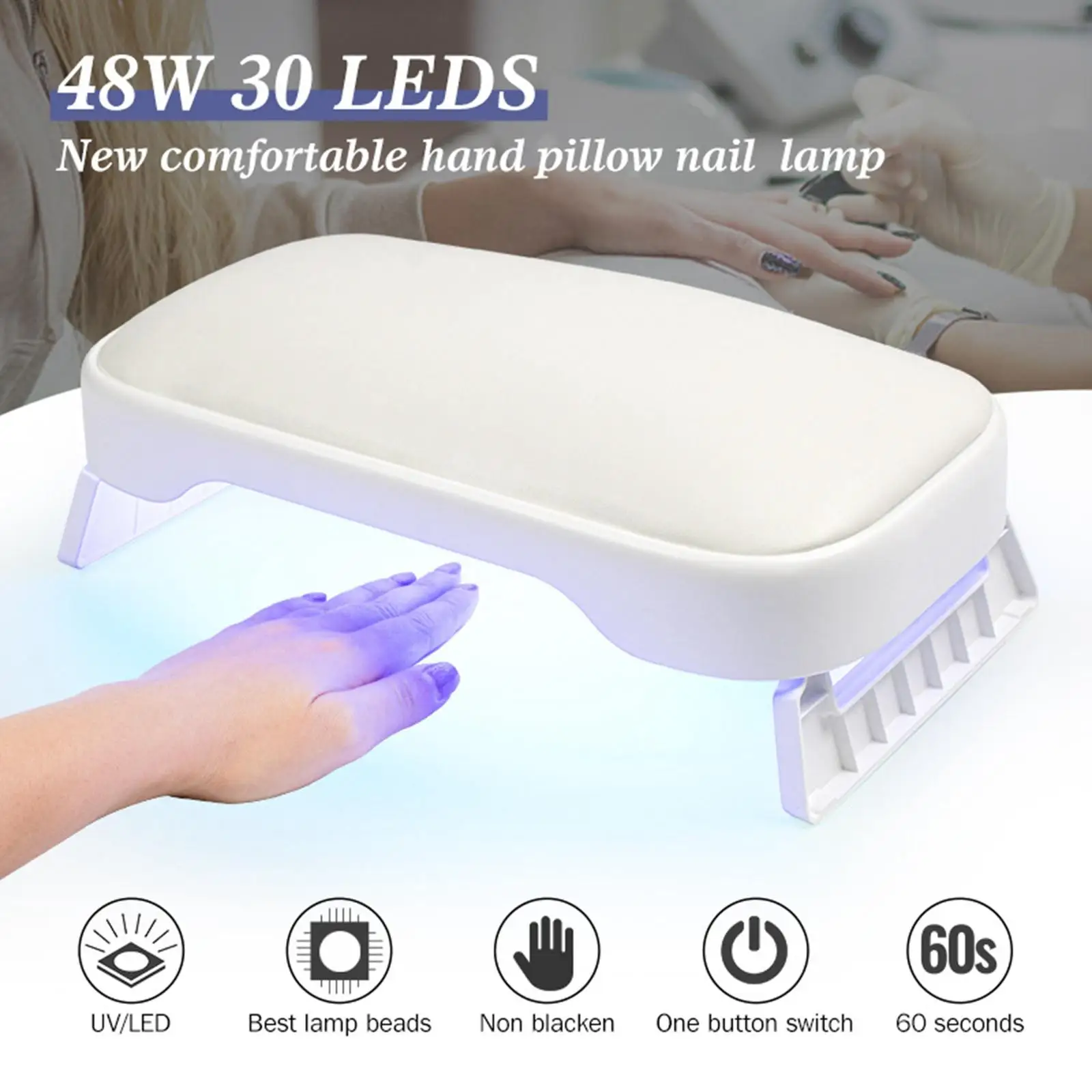 

Gel Nail Polish Lamp UV LED Lamp USB Charging Manicure Lamp LED Nail Lamp Curing Light Fast Drying Manicure Dryer for Beginner