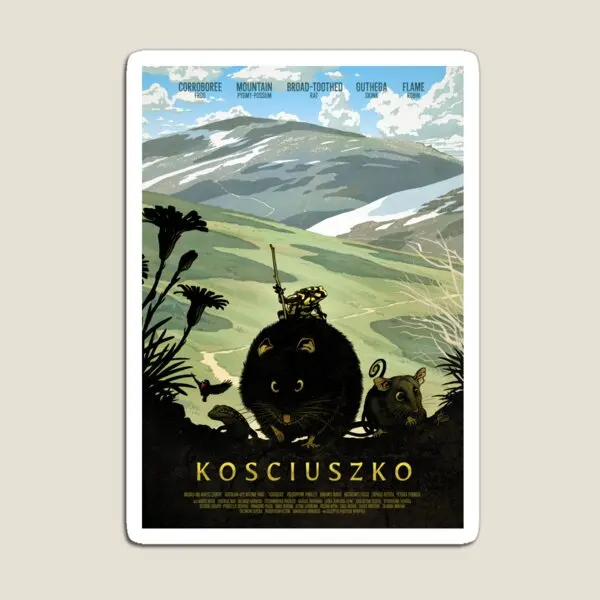 The Summit Track Kosciuszko Poster Ser  Magnet Children Refrigerator Kids Holder Baby Toy Home  Funny Cute Stickers Colorful
