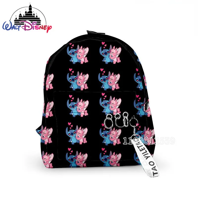 Disney 2023 New Children's Backpack Stitch Cartoon Boys' and Girls' Backpack High Quality 3D Style Fashion Mini Women's Backpack