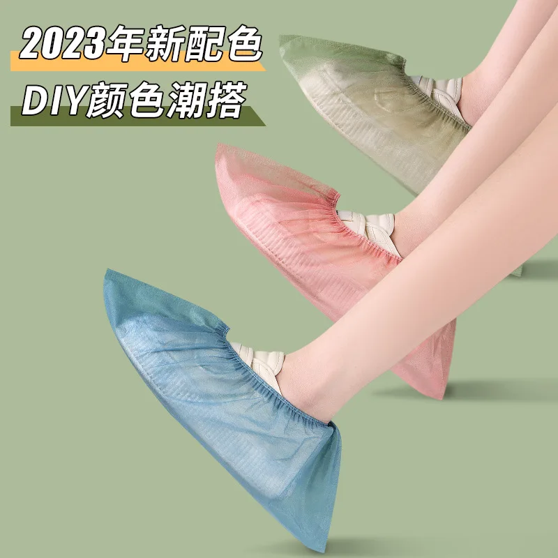 Одноразовые бахилы домашние утолщенные и износостойкие нетканые пылезащитные