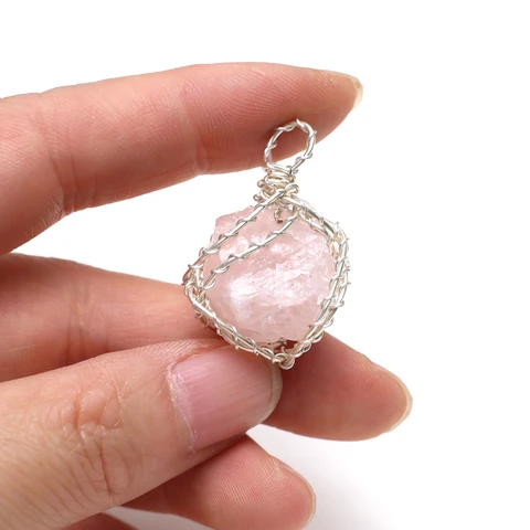 Подвеска из полудрагоценного камня, цинковый сплав