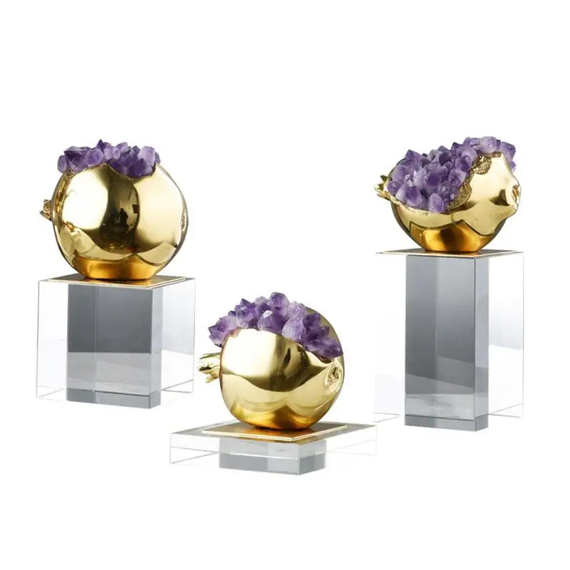 Креативность Гранат Аметист Искусство Хрустальная основа Украшения Абстрактные