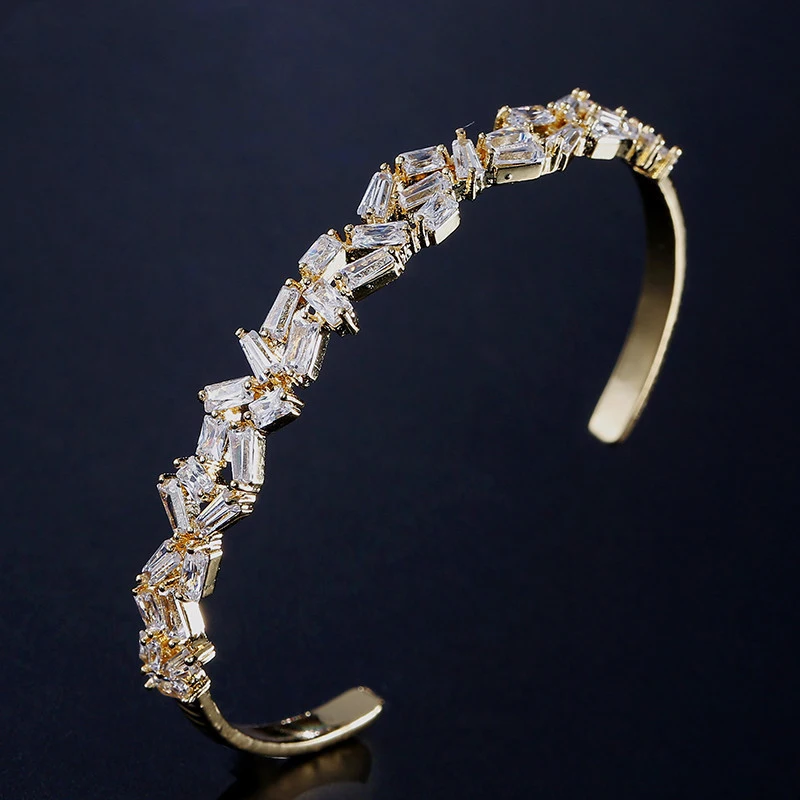 Модный Женский Браслет С Кубическим Цирконием Классический Геометрический