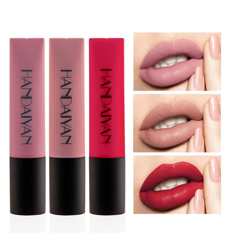 

Cosmetics Lip Gloss Lipsticks 8 Colors Long Lasting Waterproof Makeup Cosmetics Lips Tinted Lip Gloss Matte Lipstick