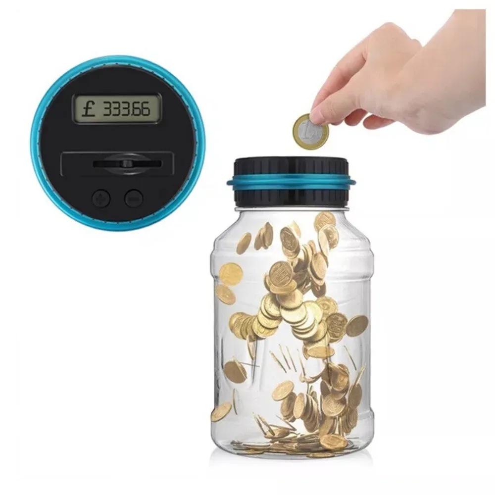 Креативная копилка для монет с подсчетом защитой от падения