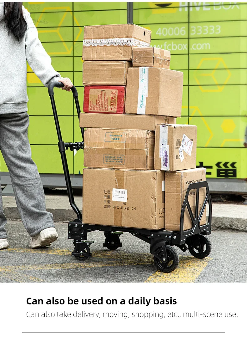 SHIMOYAMA Простая установка Четырехколесная тележка Тележка Ручная Уличная для