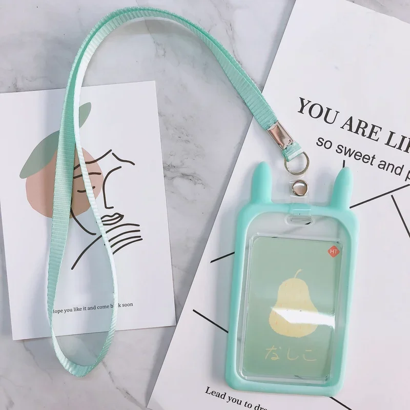 Чехол ярких цветов для удостоверения личности студента автобуса с ремешком