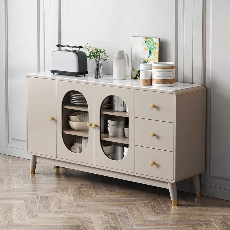 

Xl Stone Plate Sideboard Wine Cabinet Wall Light Luxury Kitchen Living Room Storage Locker