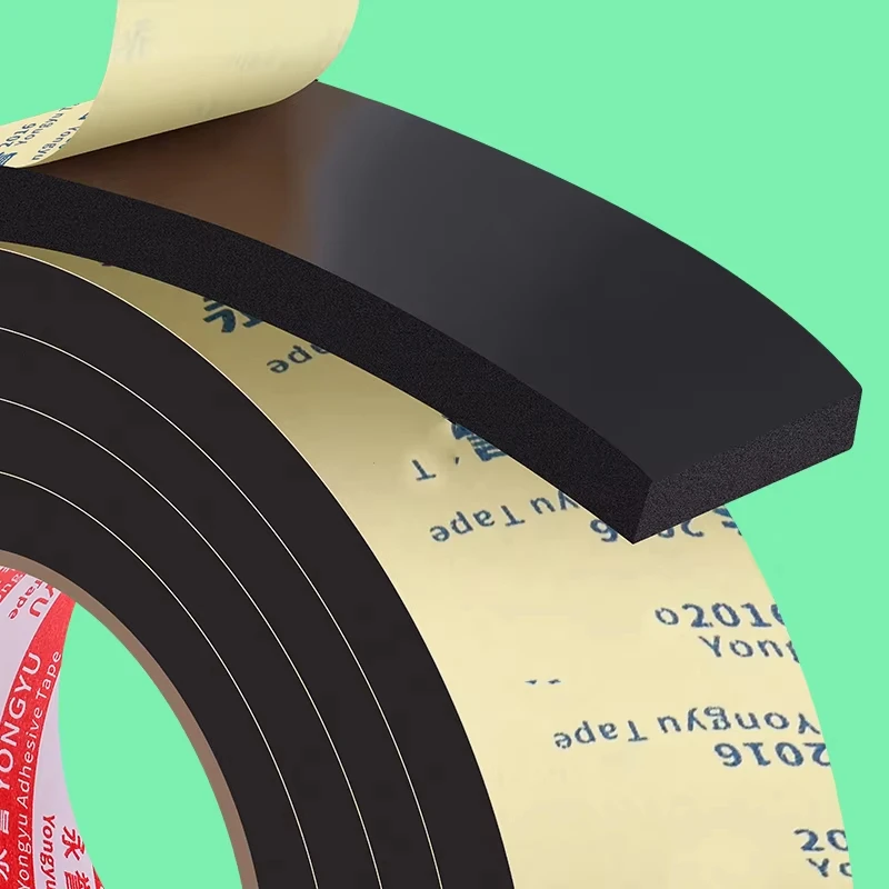 

Черная односторонняя лента из пенопласта EVA, 10 м, резиновая, белая, для предотвращения столкновений, шумоподавление, бесшовная водонепроницаемая прокладка высокой вязкости