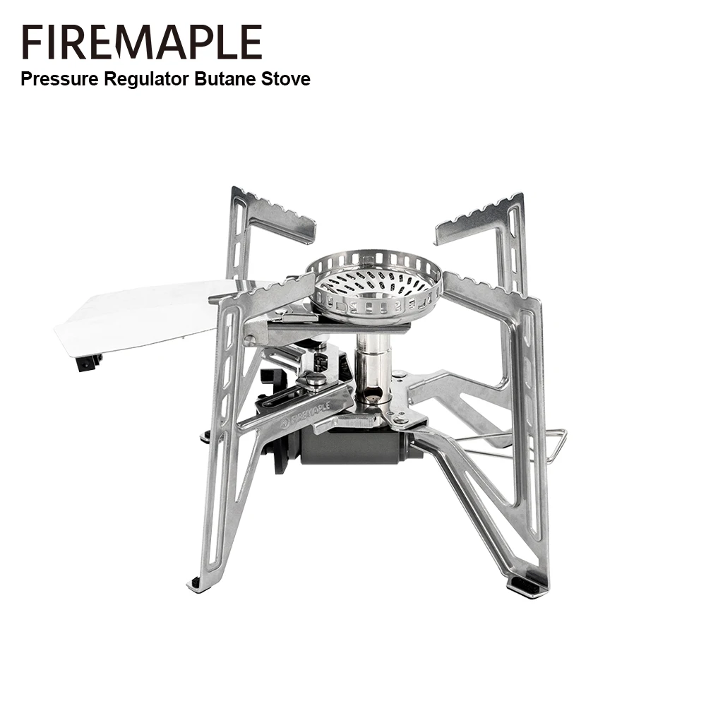 Фото Газовая плита Fire-Maple на бутане с регулятором давления, 3300 Вт, складная, с 4-уровневой подставкой для походных котелков, для пеших походов и кемпинга №1